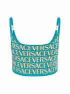 VERSACE - Logo Jacquard Knit Crop Top