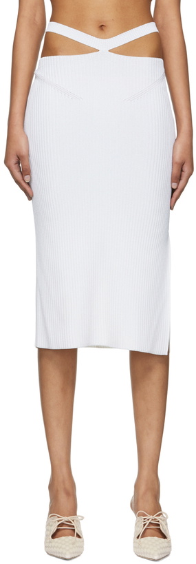 Photo: Anna October White Alizee Midi Skirt