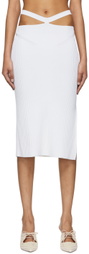 Anna October White Alizee Midi Skirt