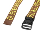 Brain Dead Men's Frogger Woven Belt in Brown