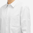 Loewe Men's Anagram Pocket Shirt in White