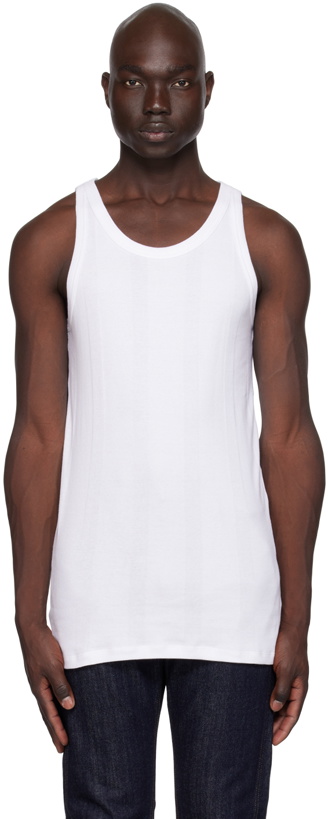 Photo: The Letters White Striped Tank Top