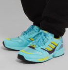 adidas Originals - ZX 8000 Mesh and Faux Suede Sneakers - Blue
