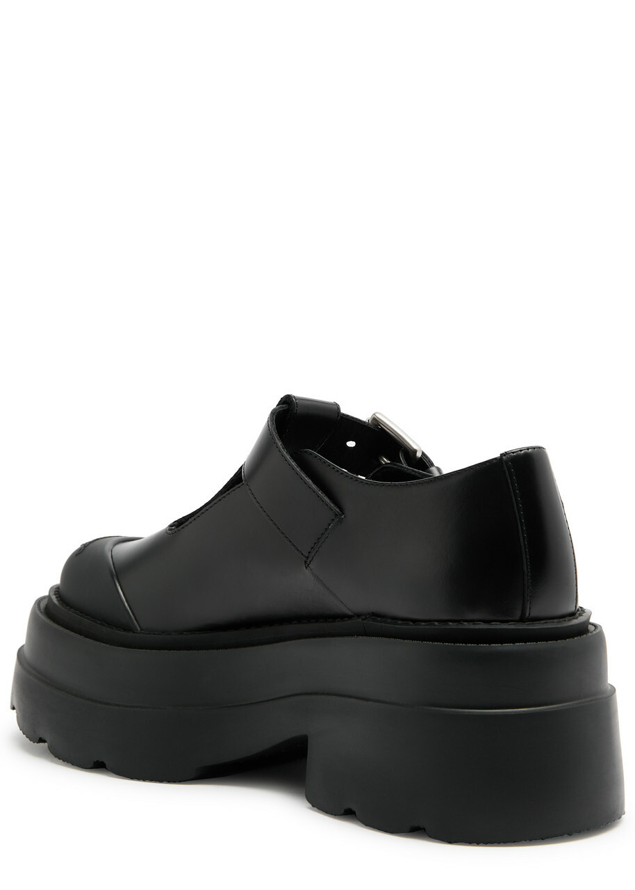 Alexander Wang◆ TOVA MARY JANE プラットフォーム Tova Mary Jane Platform in Leather in BLACK | alexanderwang®
