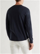 Loro Piana - Slim-Fit Silk and Cotton-Blend Jersey T-Shirt - Blue