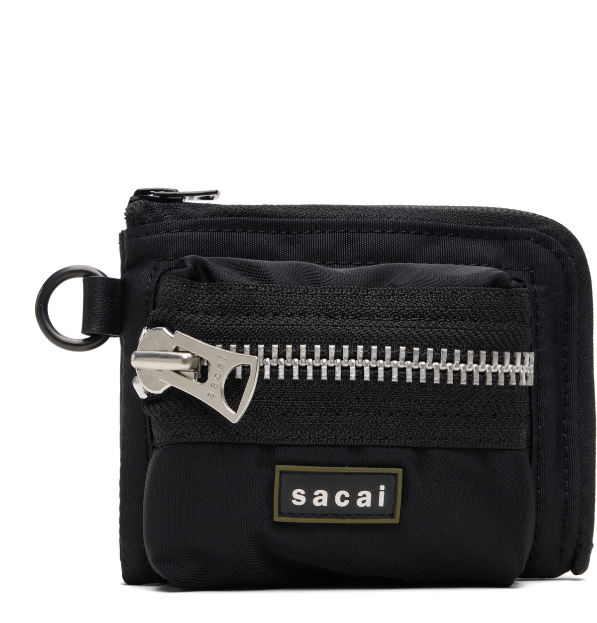 sacai Black Pocket Fragment Pouch