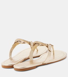 Tory Burch Miller embellished leather thong sandals