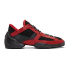 Giuseppe Zanotti Red and Black Light Jump Sneakers