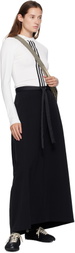 Y-3 Black Padded Midi Skirt