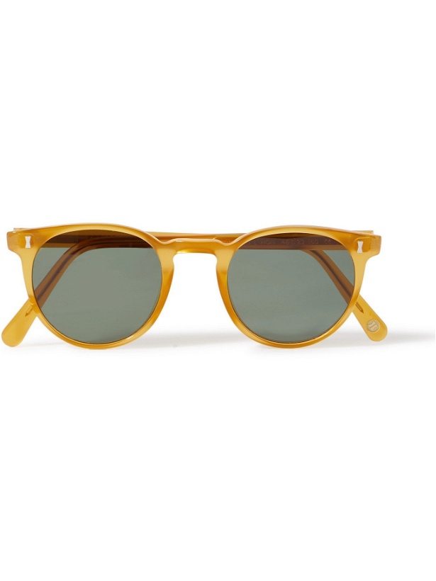Photo: CUBITTS - Herbrand Round-Frame Tortoiseshell Acetate Sunglasses - Yellow