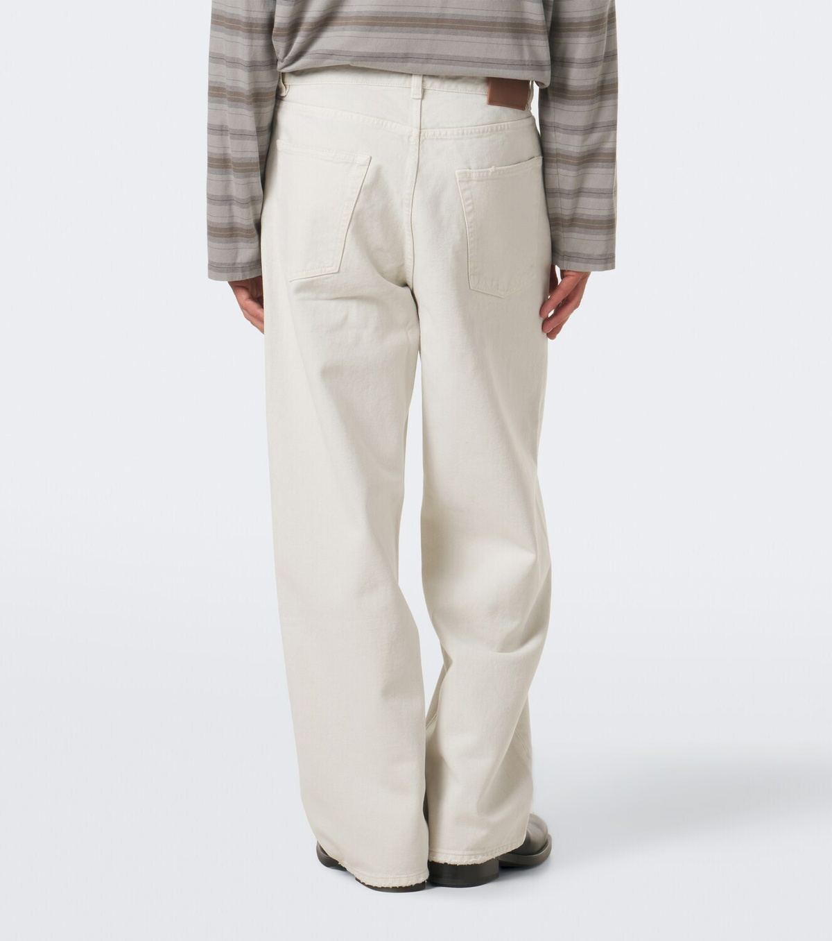 Our Legacy Vast Cut distressed wide-leg jeans