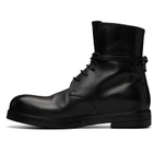 Marsèll Black Zucca Zeppa Combat Boots