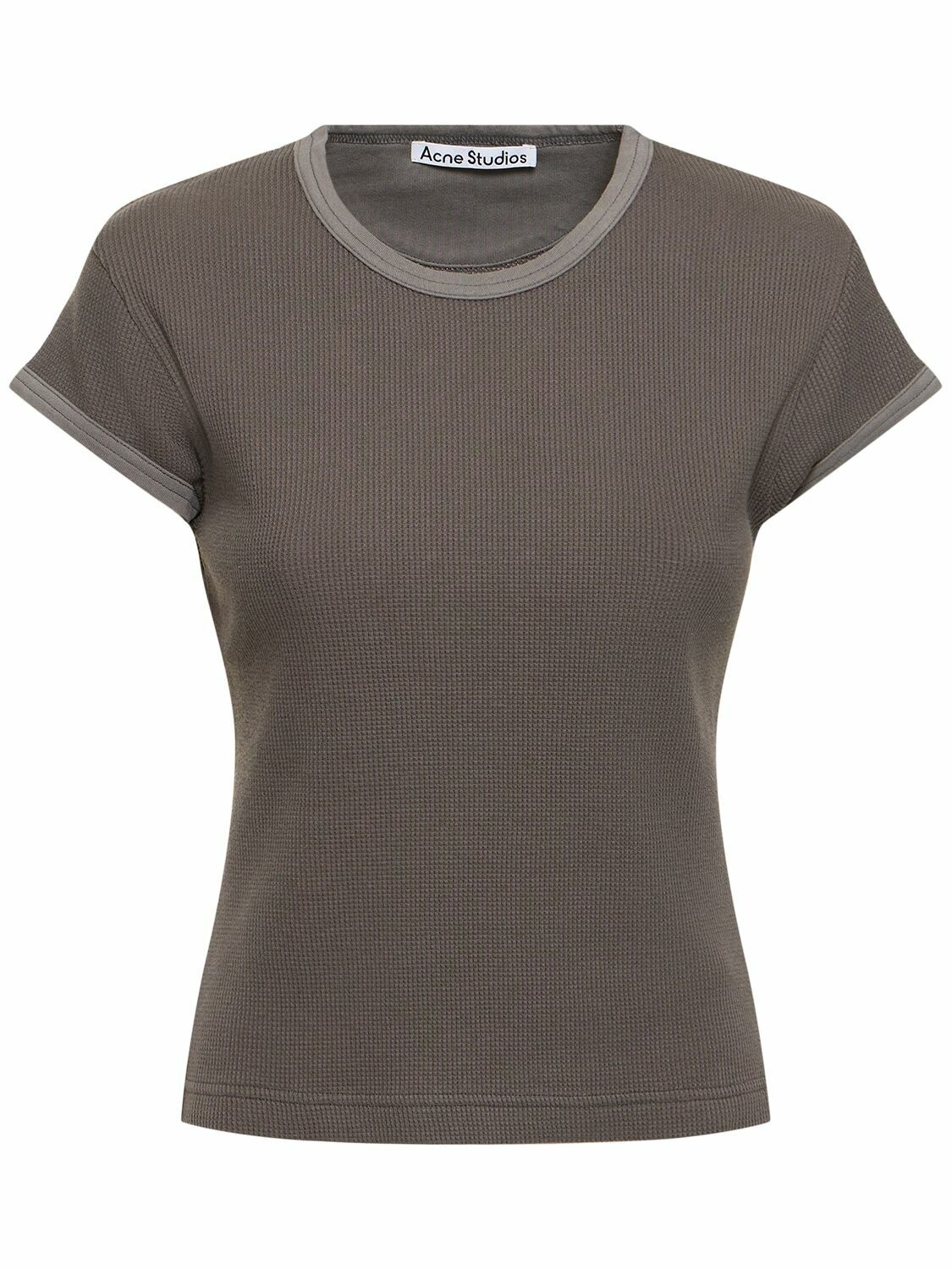 Photo: ACNE STUDIOS Cotton Jersey Short Sleeve T-shirt