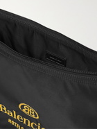 BALENCIAGA - Logo-Embroidered Shell Messenger Bag