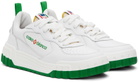 Casablanca White & Green 'The Court' Sneakers