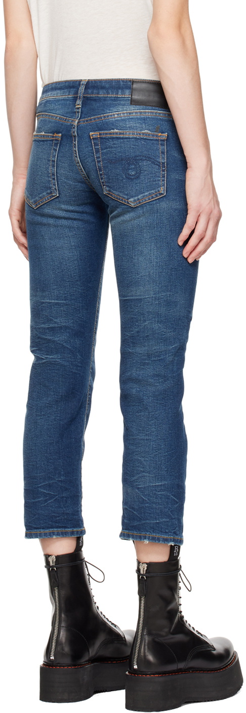 R13 Blue Boy Straight Leg Jeans R13