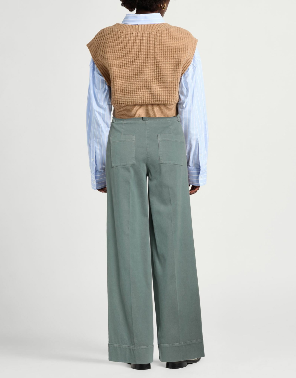 Peserico Womens Pants in Sage green