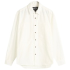 FrizmWORKS Men's Denim Carpenter Pocket Work Shirt in White Hbt