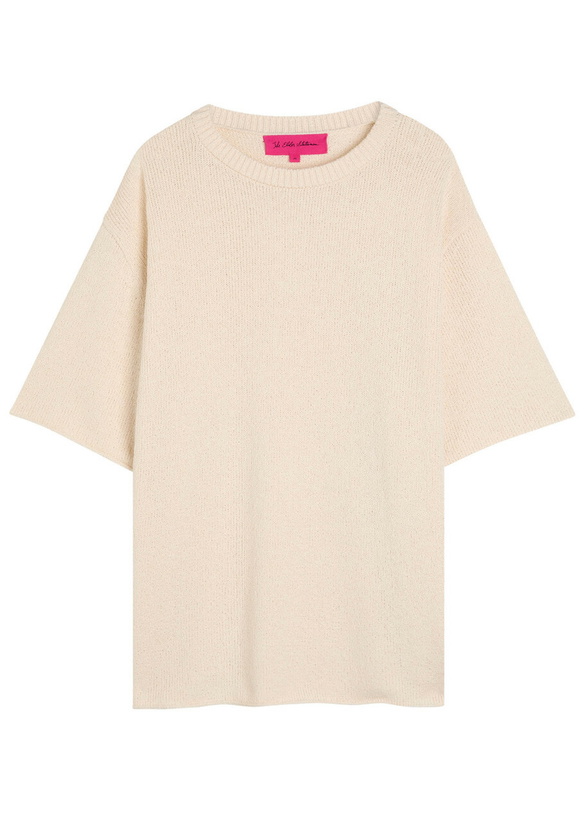Photo: The Elder Statesman Nora Knit T-shirt Natural