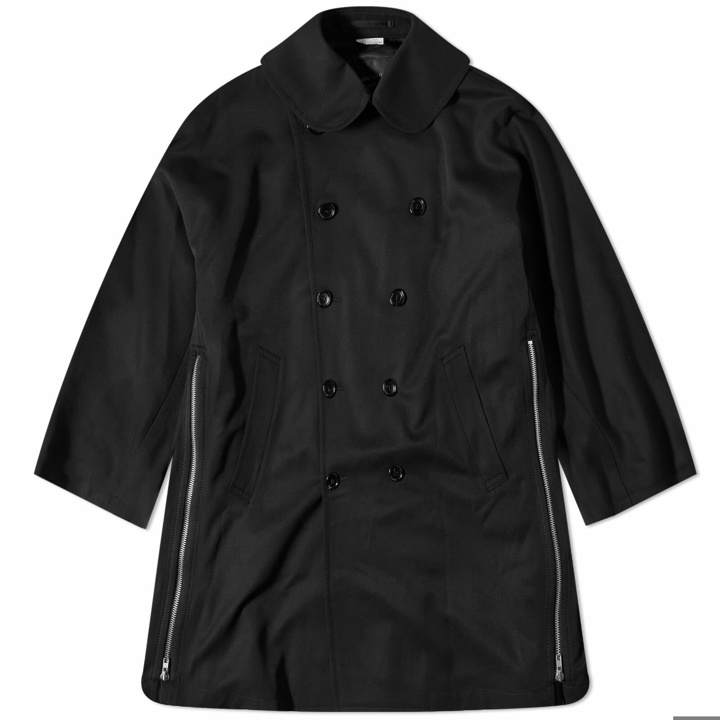 Photo: Comme des Garçons Homme Plus Men's Double Breasted Zip Back Coat in Black