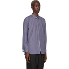 N.Hoolywood Reversible Navy and White Stripe Shirt