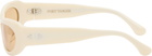 Port Tanger SSENSE Exclusive Beige Khilna Sunglasses