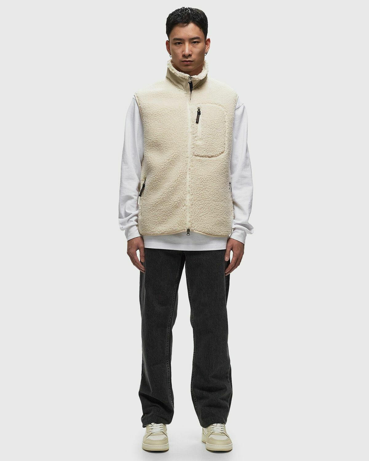 Pendleton Boa Stand Vest Ivory Harding White - Mens - Vests Pendleton