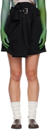 JW Anderson Black Fold Over Miniskirt