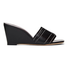 Staud Black Sylvie Wedge Sandals