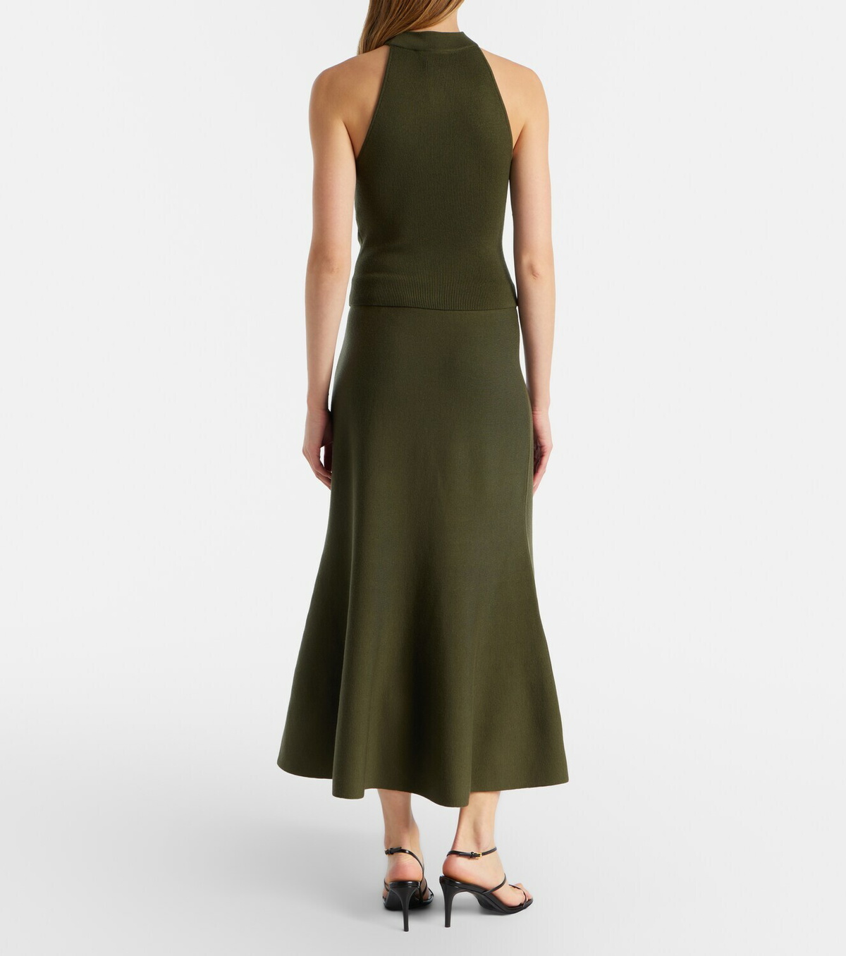 Simkhai Layne wool midi skirt