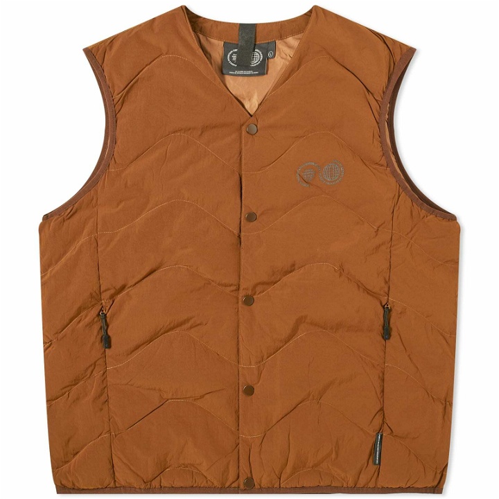 Photo: Purple Mountain Observatory Men's Quilted Vest in Monks Robe
