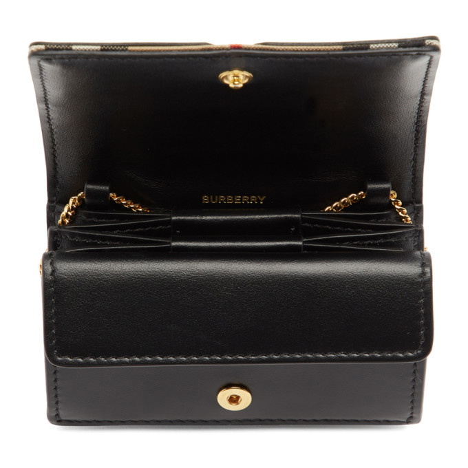 Burberry Jessie Card Case on Chain - Black Mini Bags, Handbags