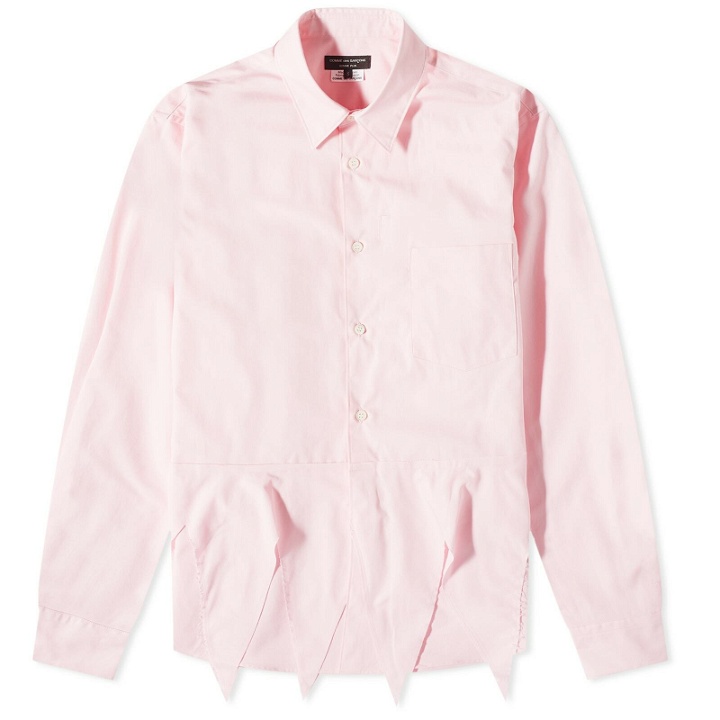 Photo: Comme des Garçons Homme Plus Men's Zig Zag Hem Shirt in Pink