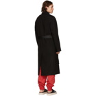 D by D Black Belted Outpocket Coat