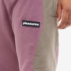 Pleasures Men's Whiskey Fleece Pant in Mauve