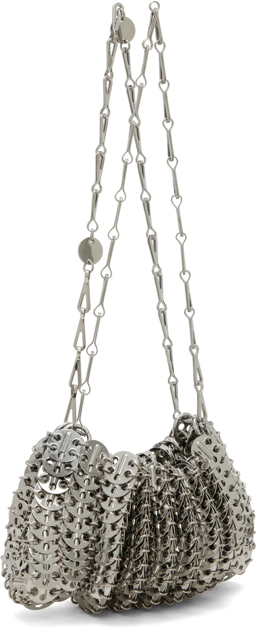 Rabanne Silver Brass Shoulder Bag
