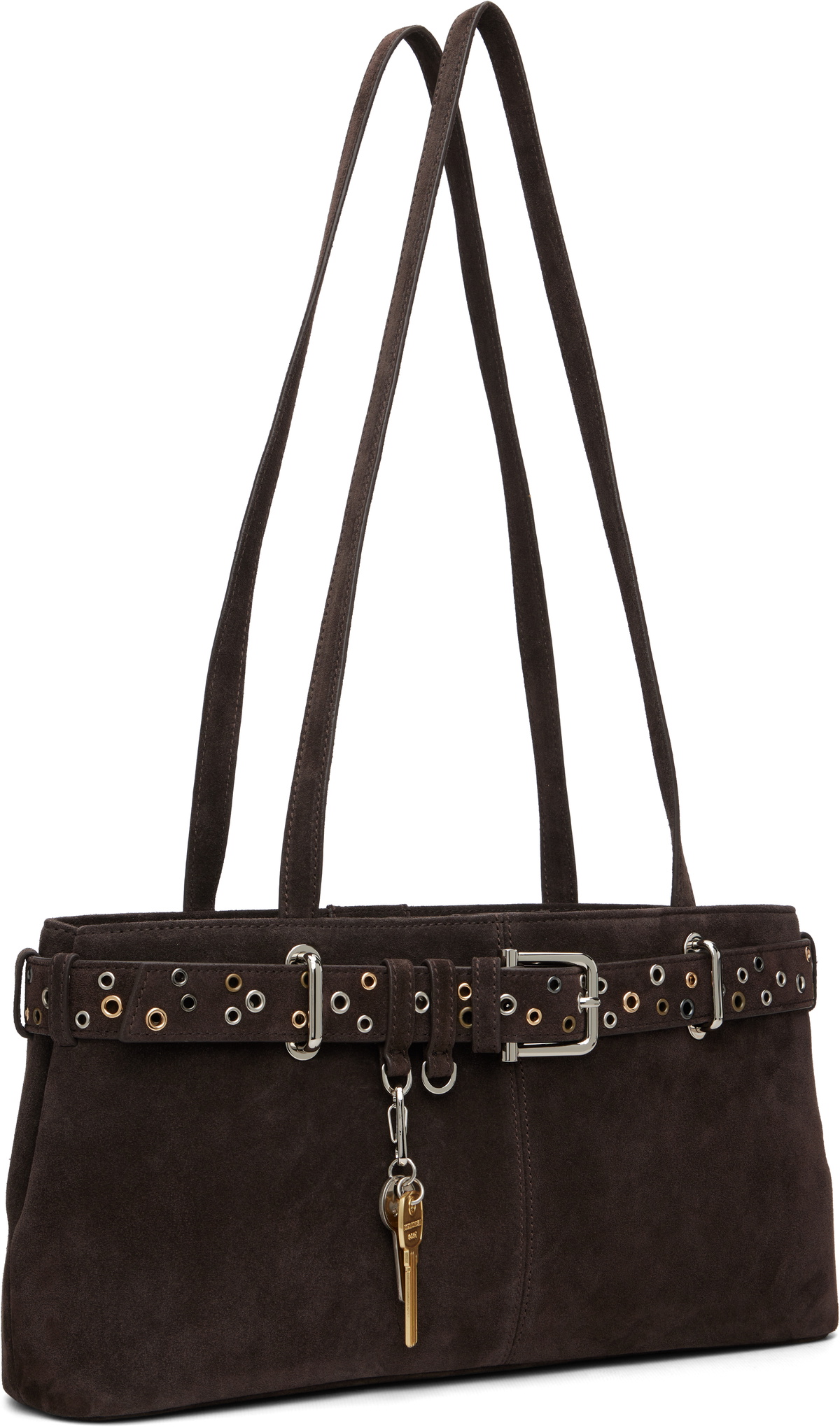 OSOI Brown Shoulder Brocle Bag
