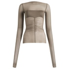 Rick Owens Women's Temple Top with Bandeau in Dust