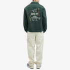 Palmes Men's Fifth Twill Shirt Jacket in Bottle Green