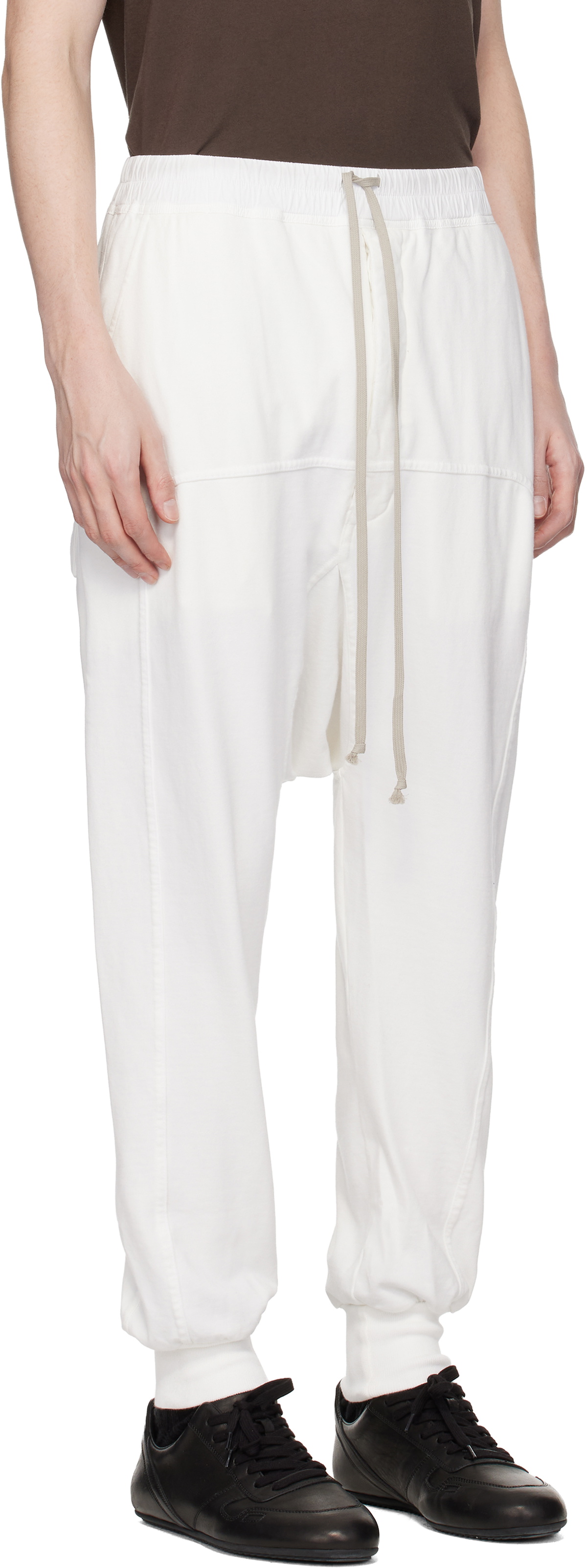 Rick Owens DRKSHDW Off-White Temple Drawstring Sweatpants