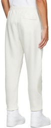 Nike Off-White & Beige Swoosh Sportswear Lounge Pants