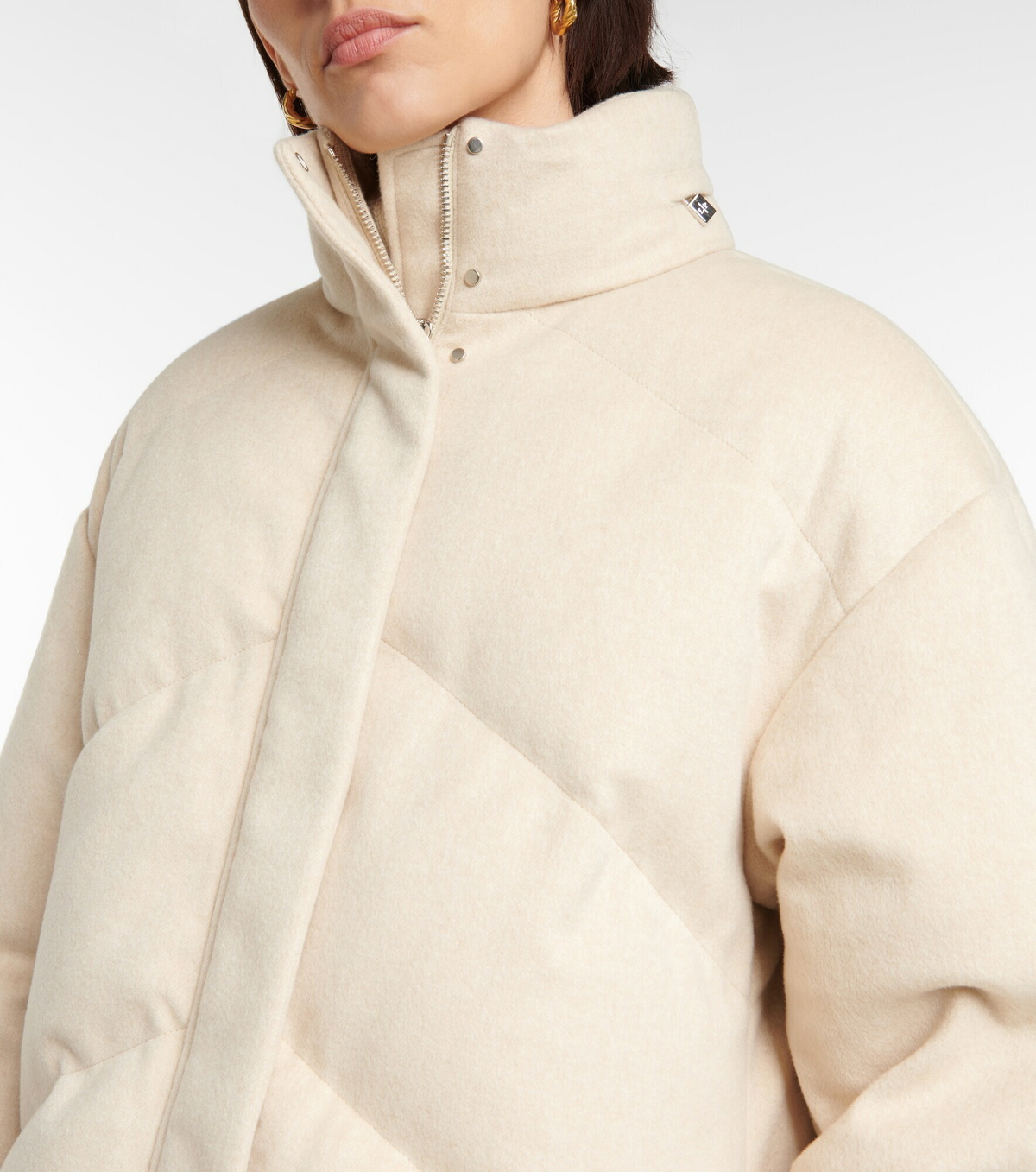 Oversized Coat Flannel Cashmere w/ Loro Piana Fabric - Almond main image 0