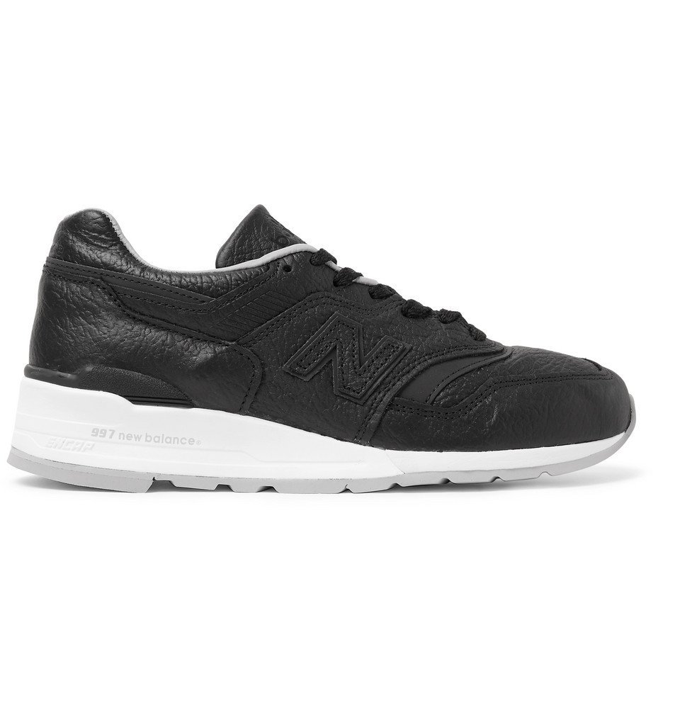 New Balance M997 Full Grain Leather Sneakers Black