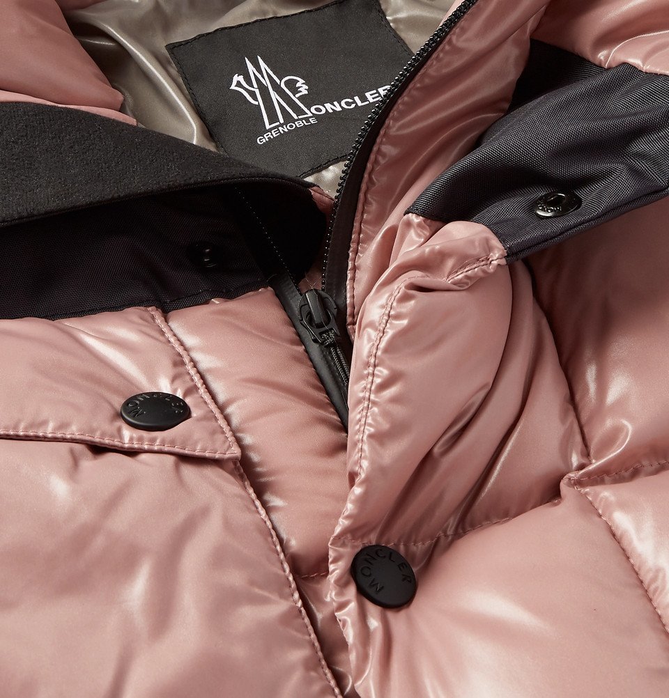 Moncler Grenoble Quilted Panelled Jersey Down Ski Jacket In