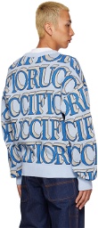 Fiorucci Blue Monogram Cardigan