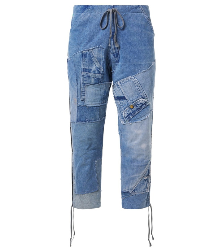 Photo: Greg Lauren Patchwork straight jeans