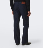 Etro Jacquard cotton-blend slim pants