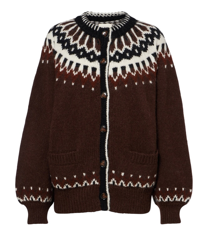 Photo: Dôen Hue Fair Isle alpaca and wool-blend cardigan