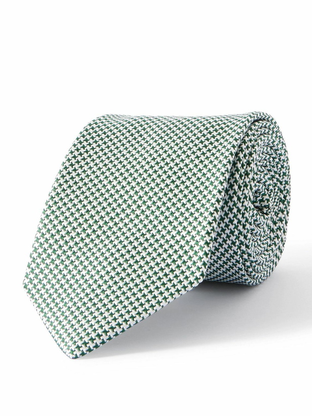 Photo: Drake's - 8cm Silk and Cotton-Blend Jacquard Tie