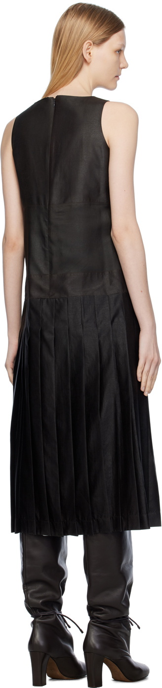 UMBER POSTPAST Brown Mud-Dyed Midi Dress